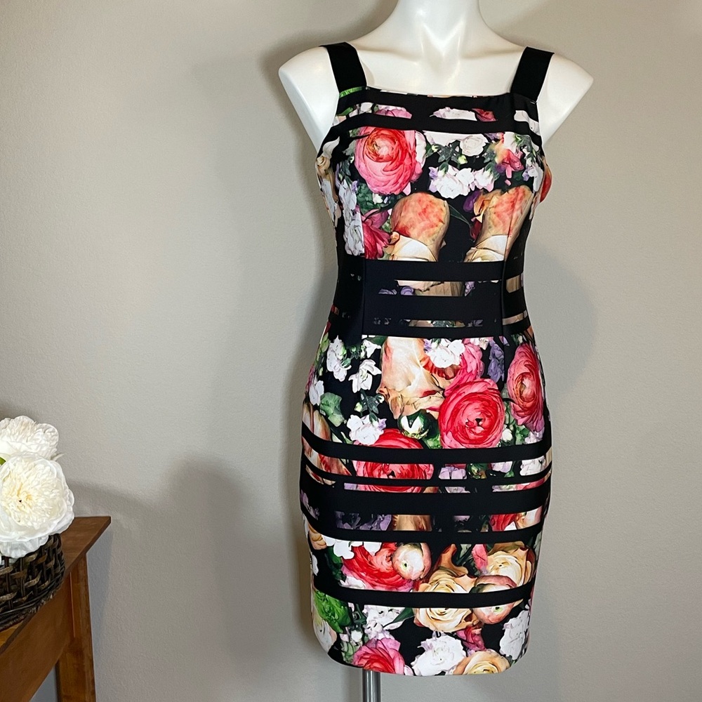 Adrianna Papell Floral Dress Size 4